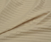 STRIPED VISCOSE FABRIC - BEIGE