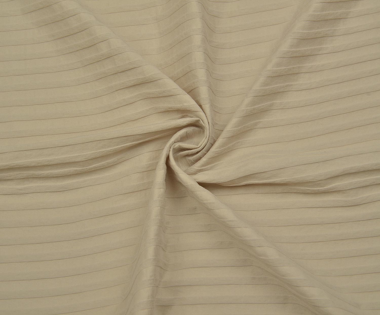 STRIPED VISCOSE FABRIC - BEIGE