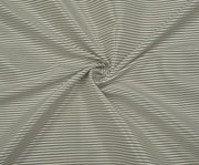STRIPED SHIRTING COTTON FABRIC - SILVER