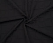 PATTERNED LYCRA COTTON FABRIC - BLACK