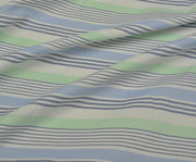 STRIPED SHIRT COVER COTTON FABRIC - BLUE