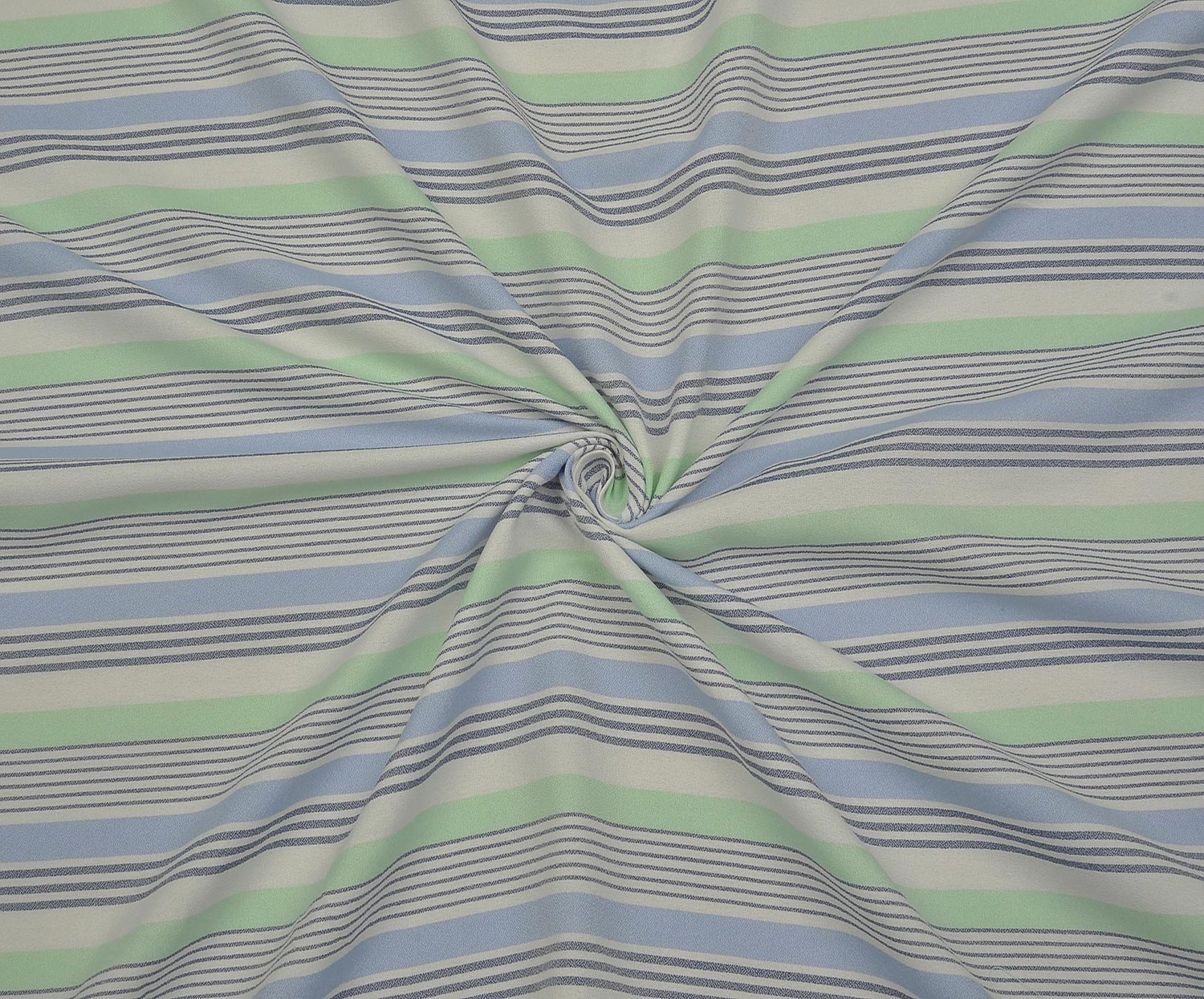 STRIPED SHIRT COVER COTTON FABRIC - BLUE