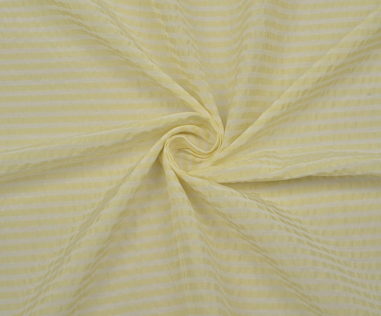 STRIPED SHIRT COVER VISCOSE FABRIC - YELLOW