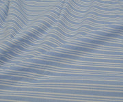 STRIPED SHIRT COVER COTTON FABRIC - BLUE