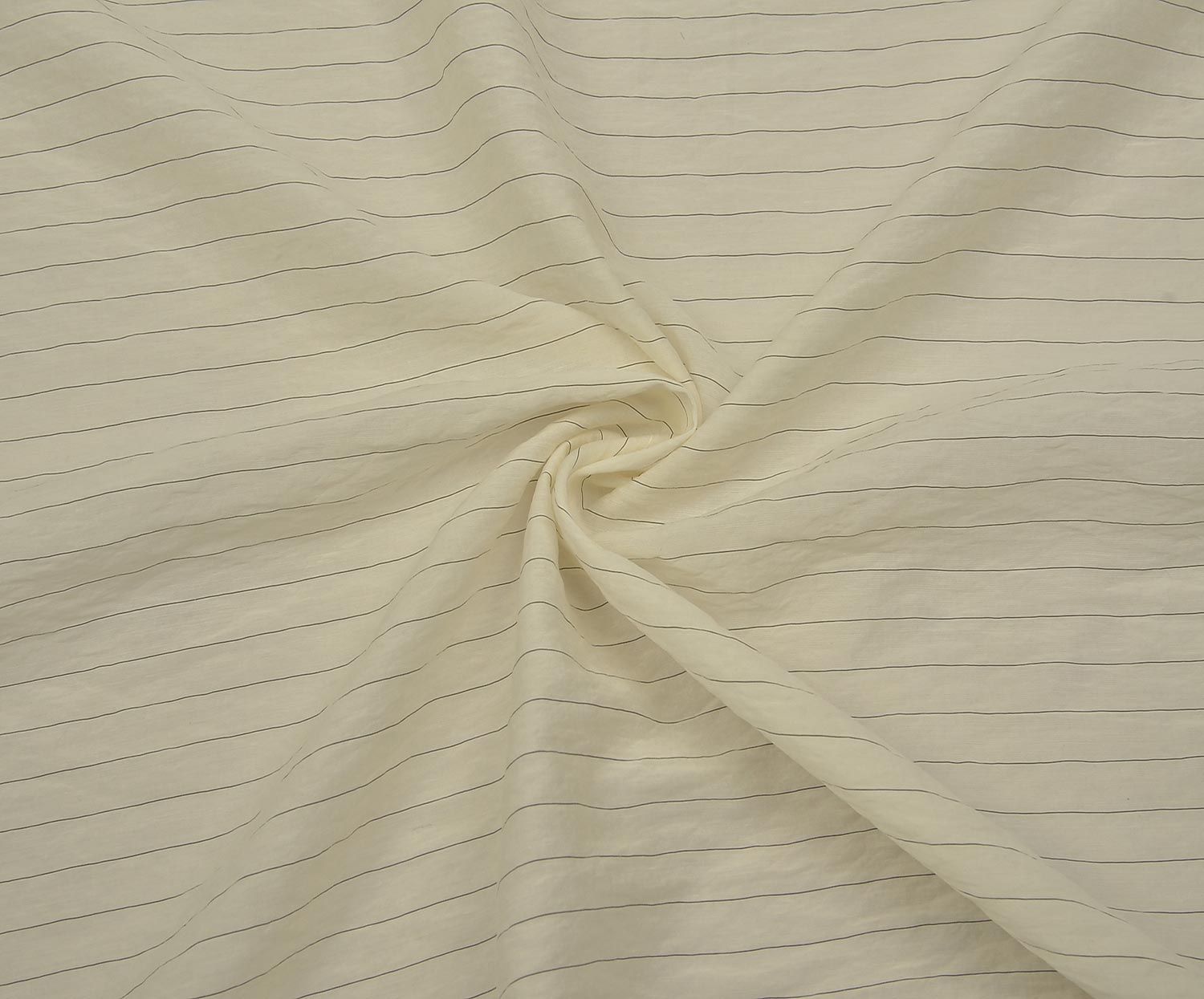STRIPED TENCEL FABRIC - CREAM