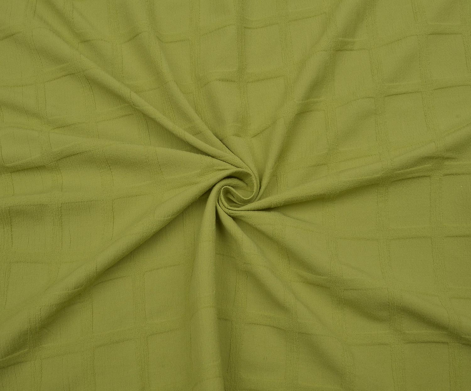 PATTERNED COTTON FABRIC - GREEN