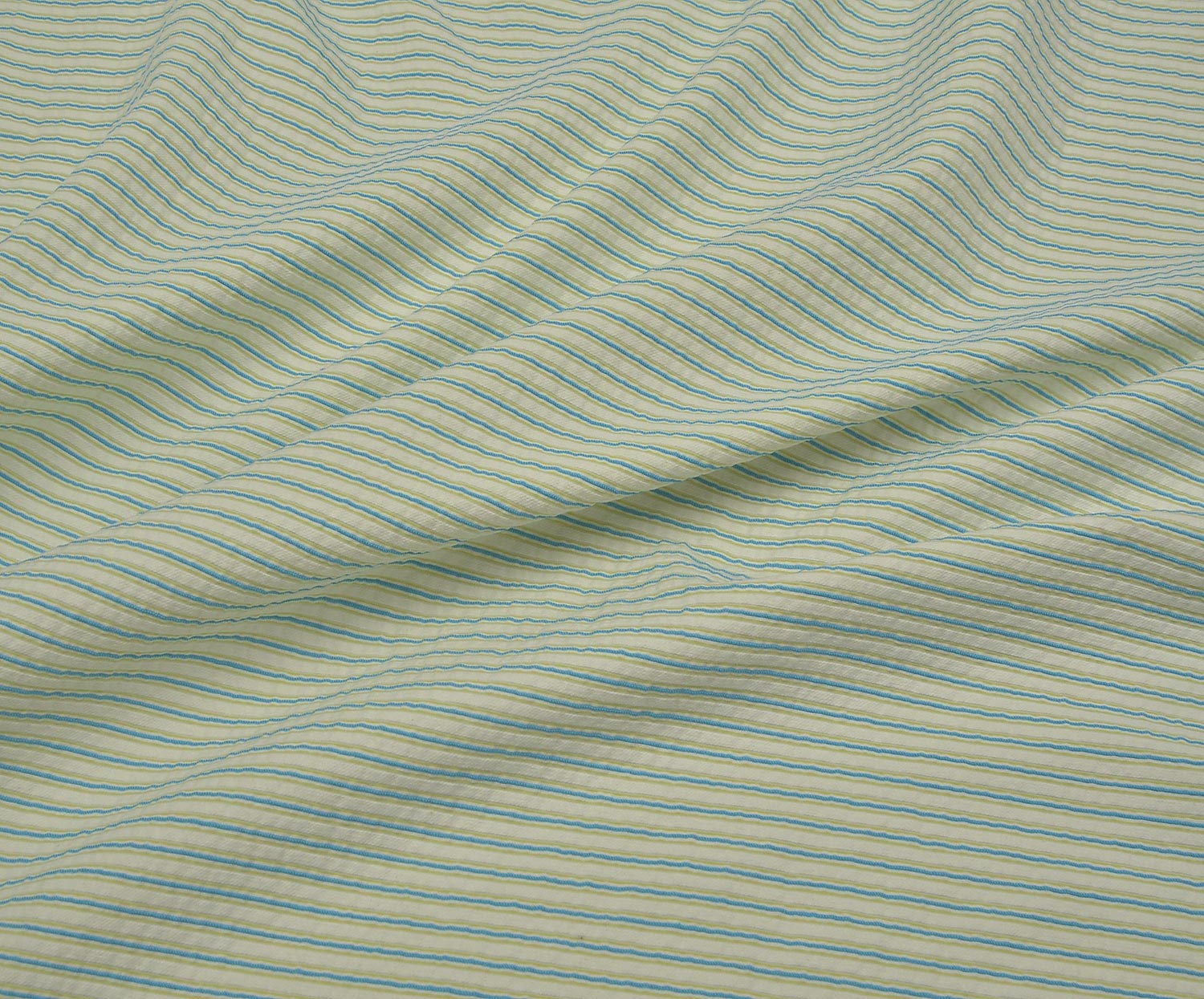 STRIPED SHIRT COVER COTTON FABRIC - ECRU