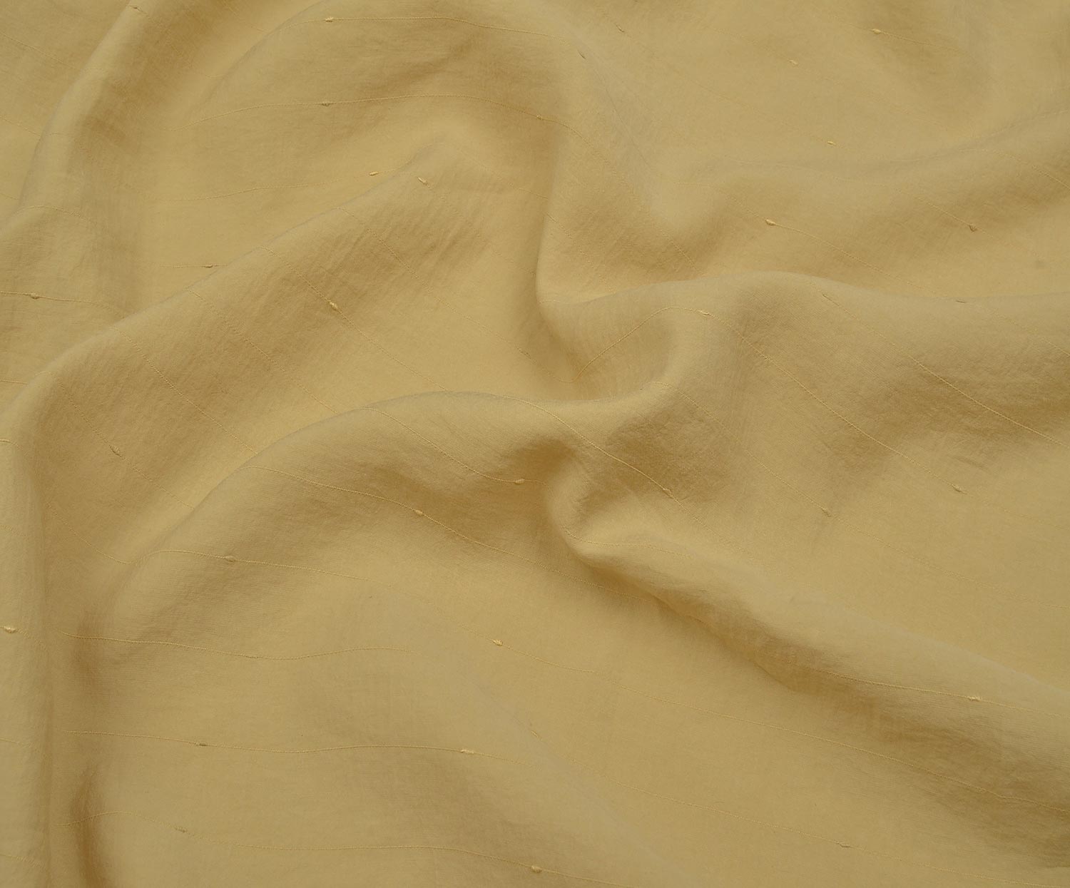 STRIPED COTTON FABRIC - BEIGE
