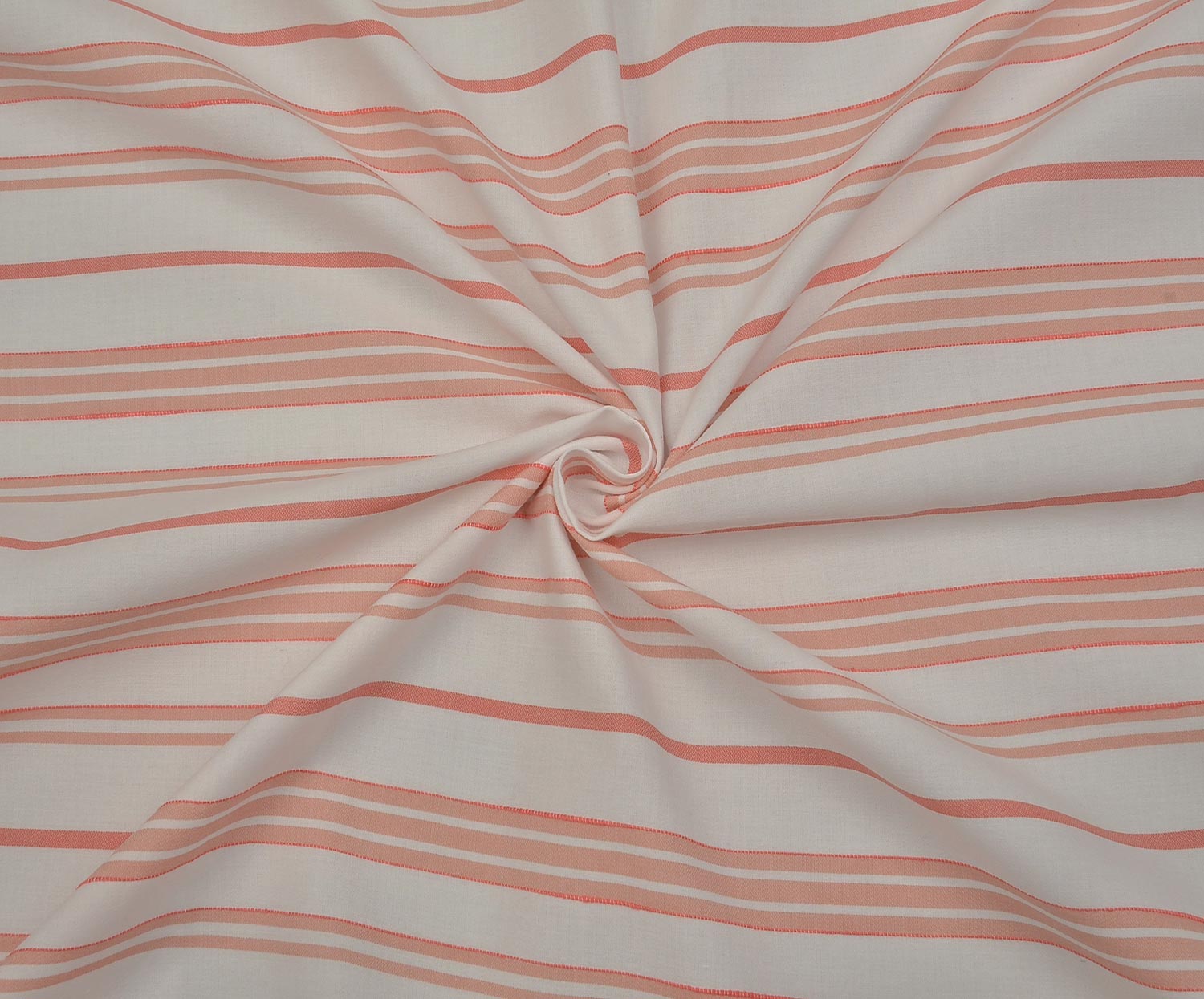 STRIPED SHIRT COVER COTTON FABRIC - RED