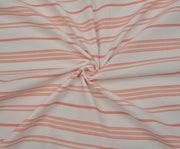 STRIPED SHIRT COVER COTTON FABRIC - RED
