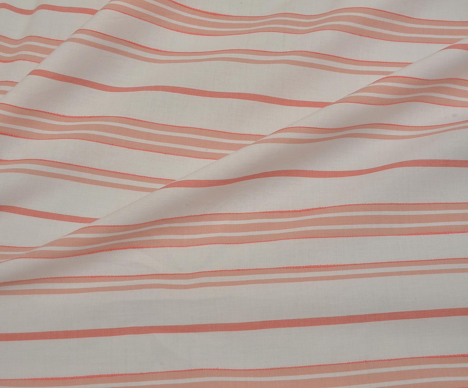 STRIPED SHIRT COVER COTTON FABRIC - RED