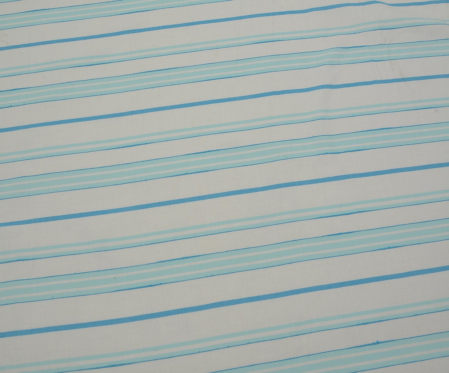 STRIPED SHIRT COVER COTTON FABRIC - BLUE