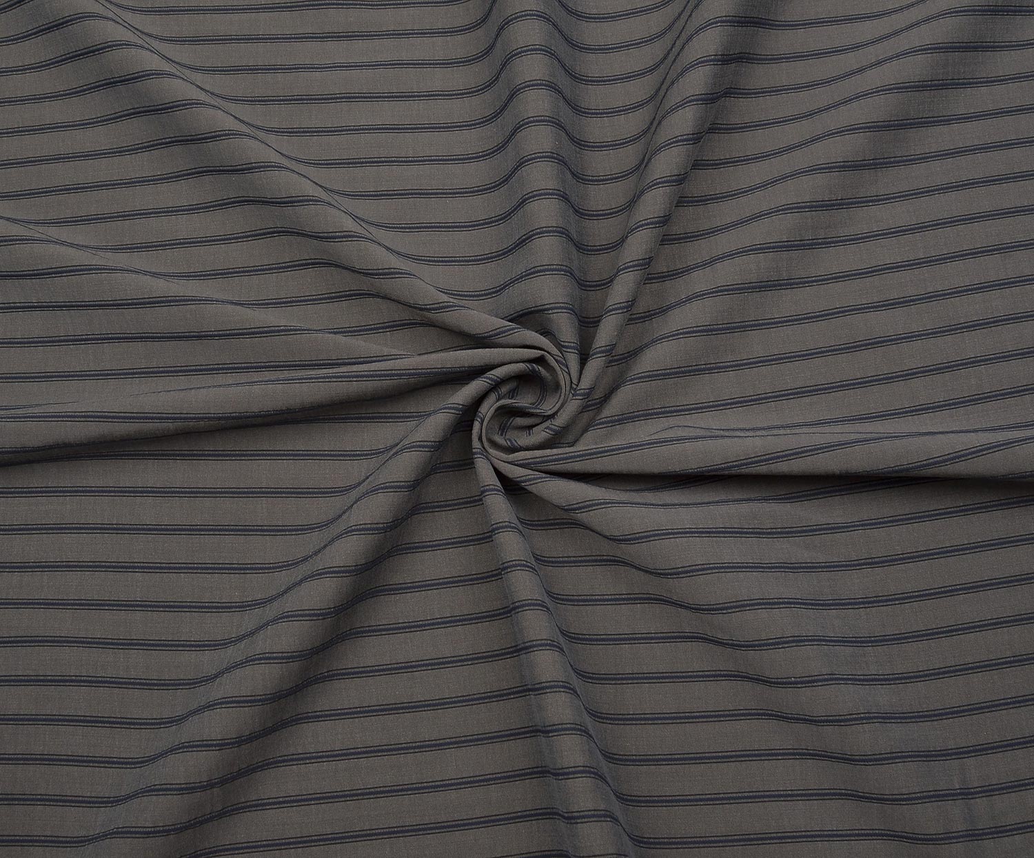 STRIPED TENCEL FABRIC - GREY