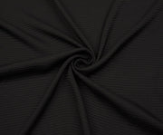 STRIPED VISCOSE FABRIC - BLACK