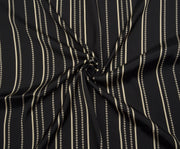 PATTERNED VISCOSE FABRIC - BLACK