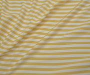 STRIPED VISCOSE FABRIC - YELLOW