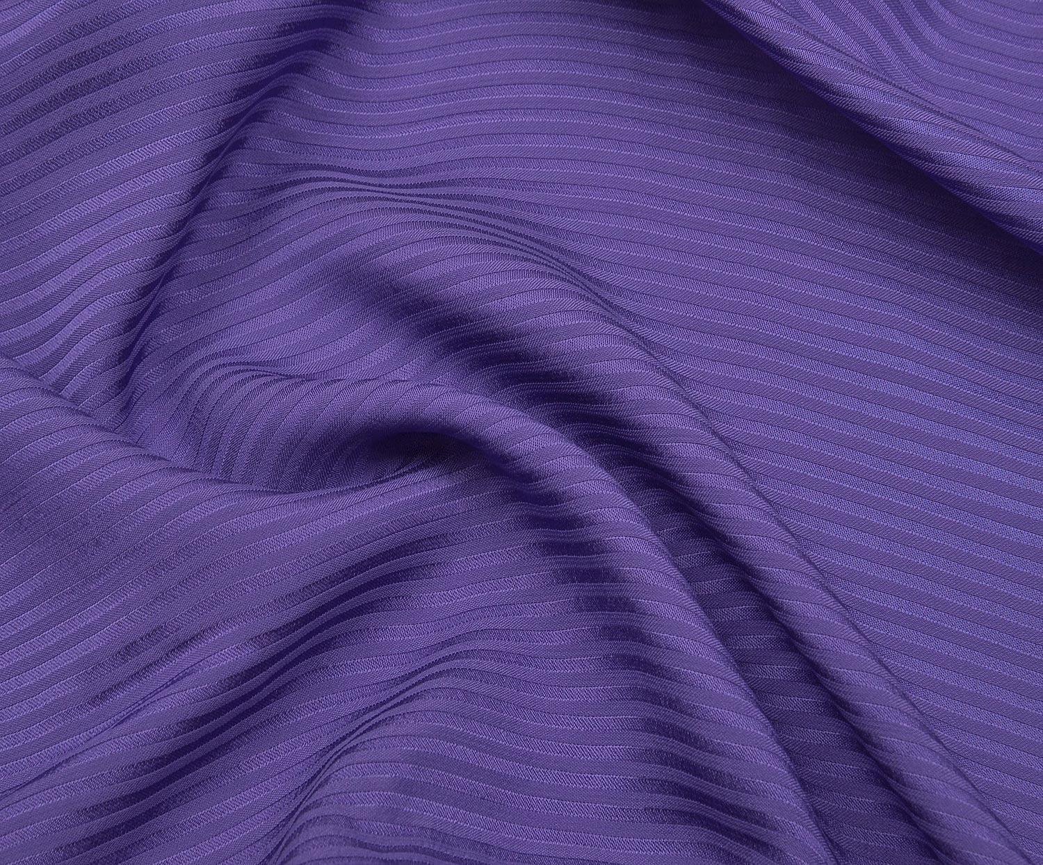STRIPED VISCOSE FABRIC - PURPLE