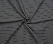 STRIPED COTTON FABRIC - GREY