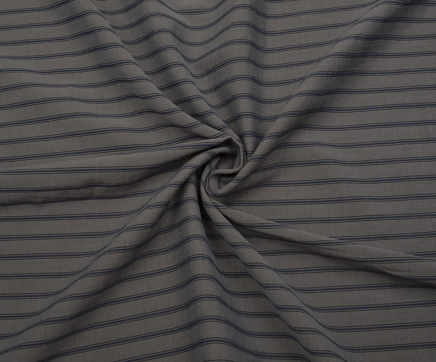 STRIPED TENCEL FABRIC - GREY