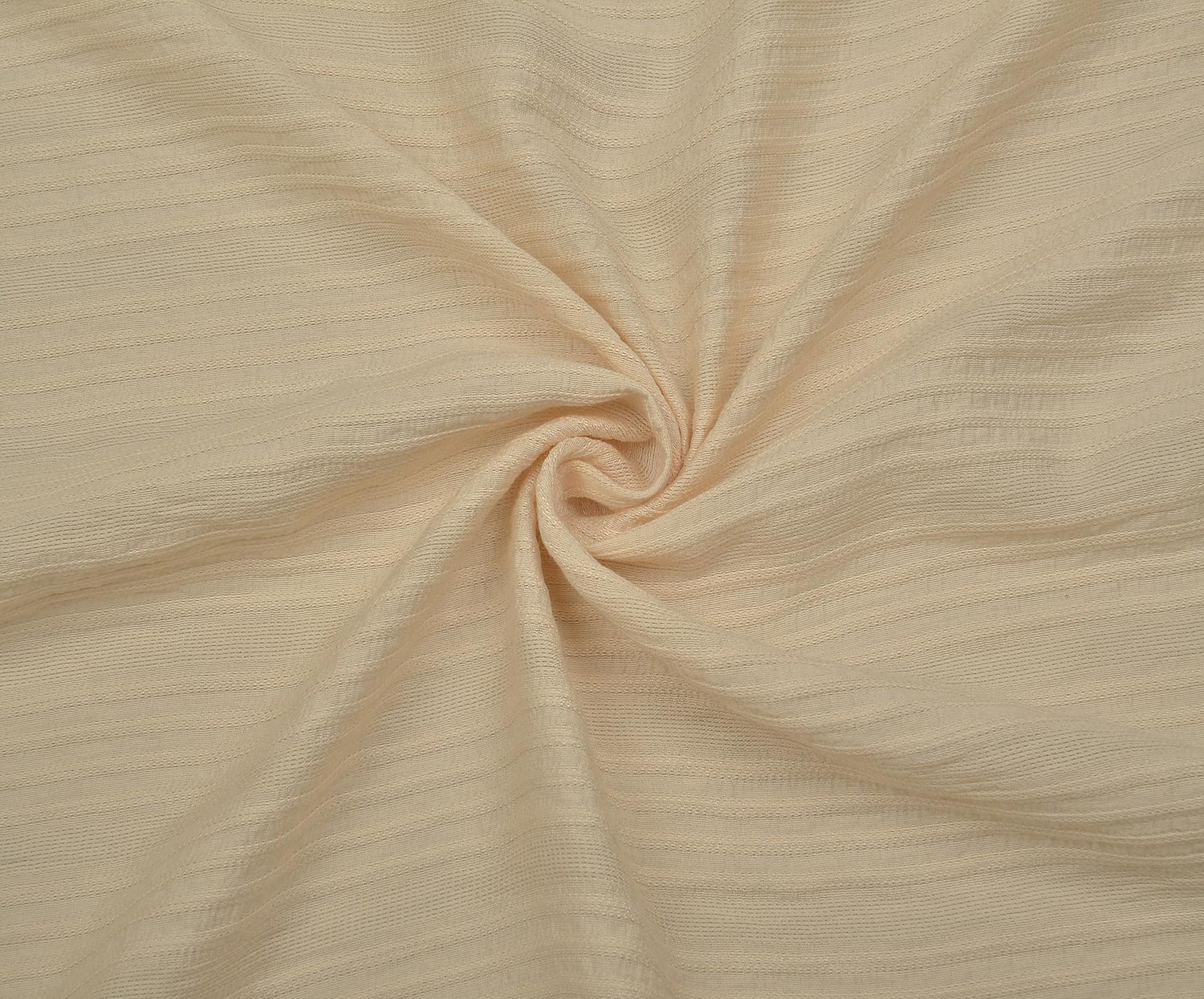 STRIPED VISCOSE FABRIC - CREAM