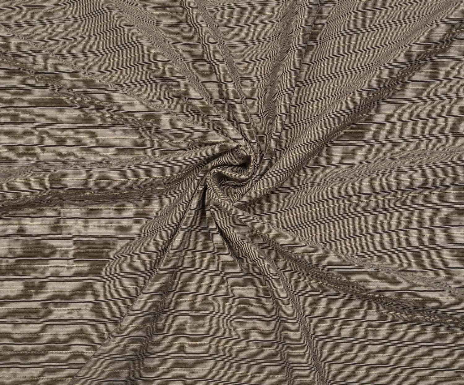 STRIPED VISCOSE FABRIC - MINK