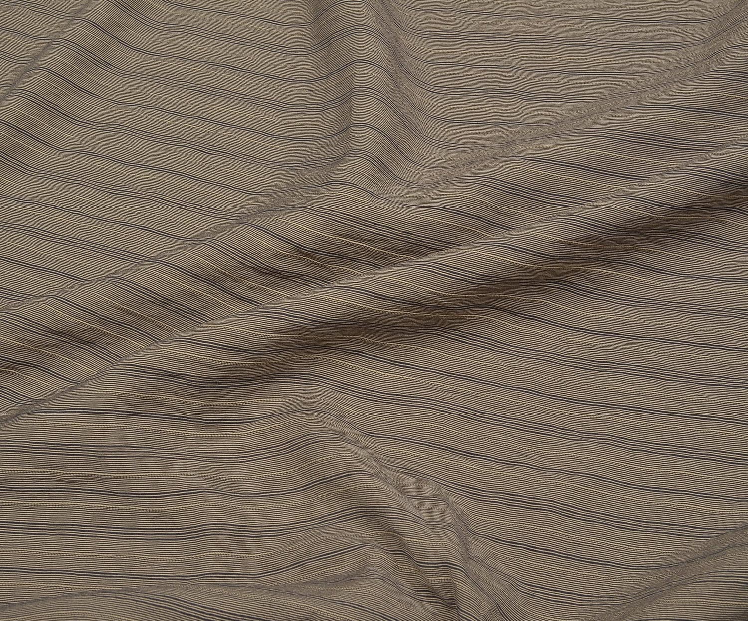 STRIPED VISCOSE FABRIC - MINK