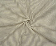 STRIPED VISCOSE FABRIC - ECRU