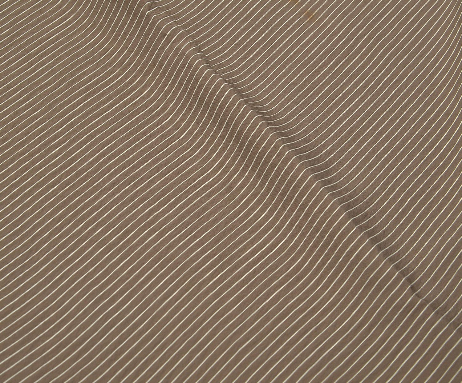 STRIPED VISCOSE FABRIC - MINK