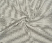 STRIPED COTTON VISCOSE FABRIC - ECRU