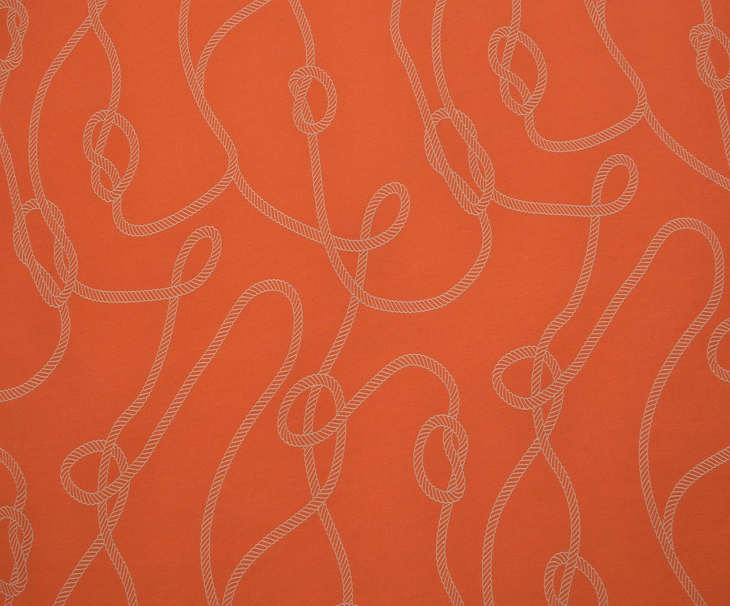 ROPE MOTIF TENCEL FABRIC - TERRACOTTA