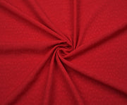 PATTERNED VISCOSE FABRIC - RED