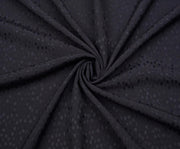 PATTERNED VISCOSE FABRIC - NAVY BLUE
