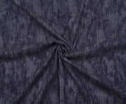 PATTERNED SILK CUPRA FABRIC - NAVY BLUE