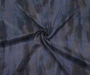 PATTERNED SILK CUPRO FABRIC - INDIGO