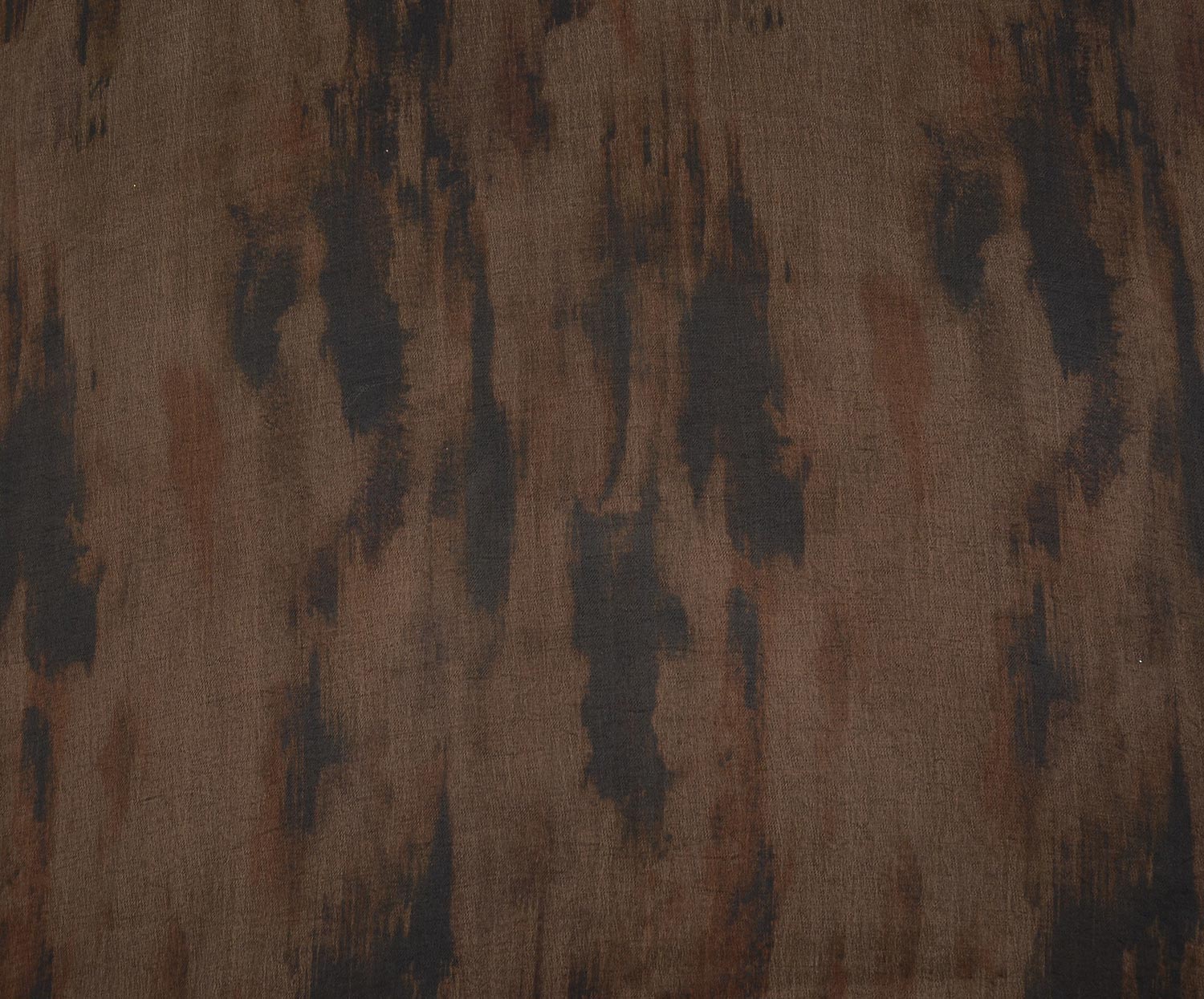 PATTERNED SILK CUPRA FABRIC - COFFEE