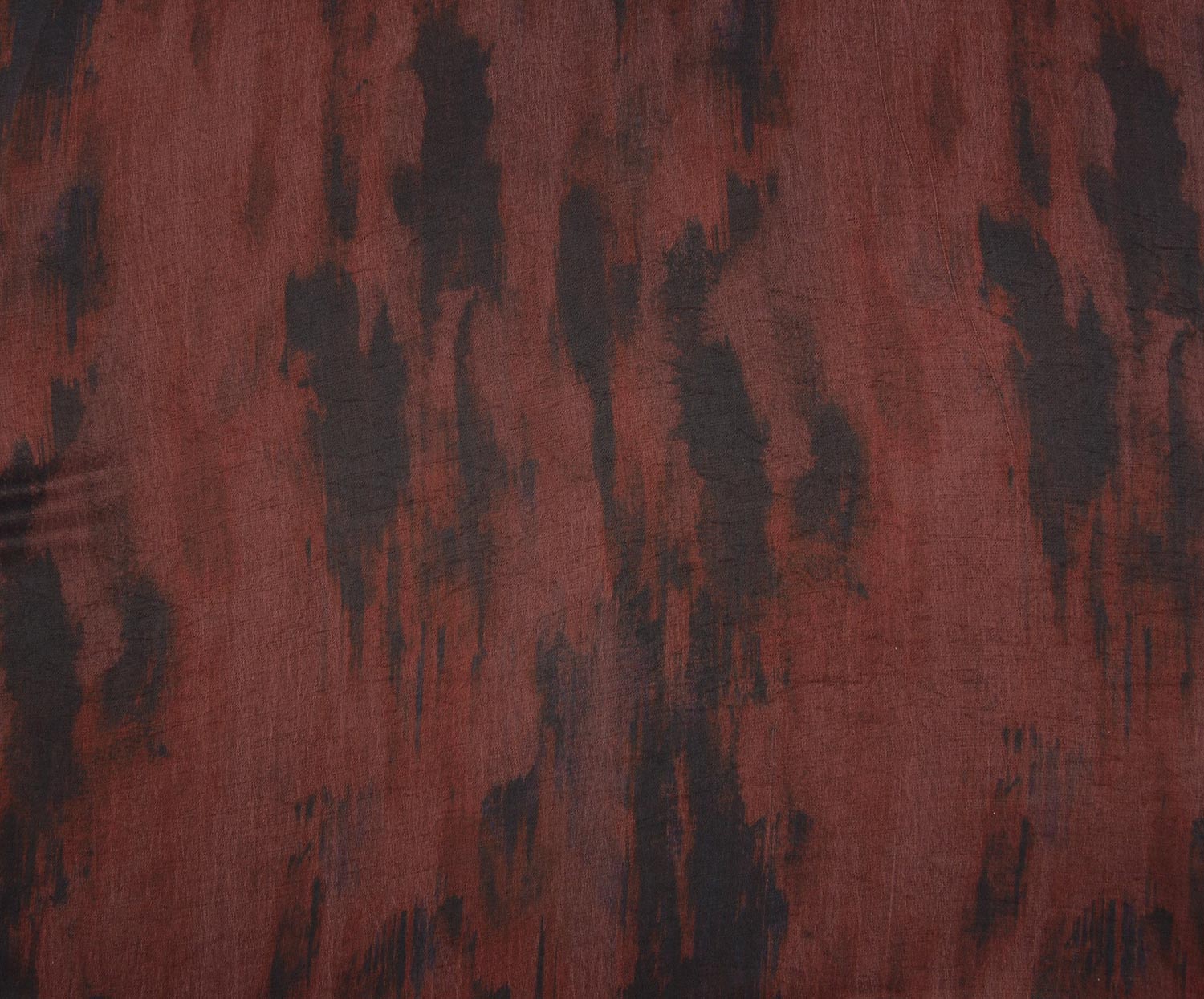 PATTERNED SILK KUPRA FABRIC - BURGUNDY
