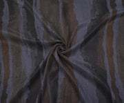 PATTERNED SILK CUPRO FABRIC - INDIGO