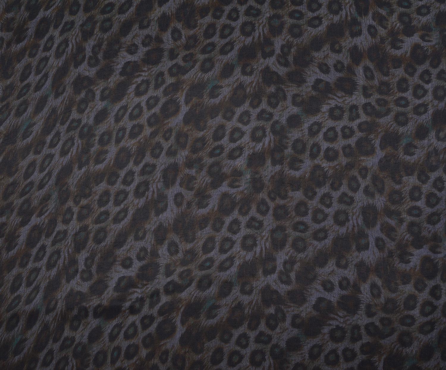 SOFT DEGRADE LEOPARD PRINT CUPRA FABRIC - INDIGO