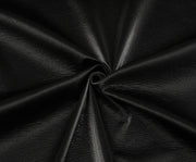 STRETCH LEATHER FABRIC - BLACK