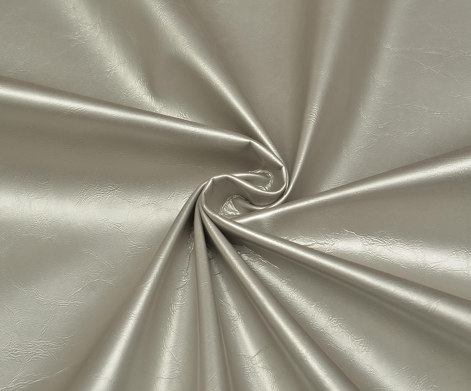 SHARK-EMBOSSED LEATHER FABRIC - SILVER