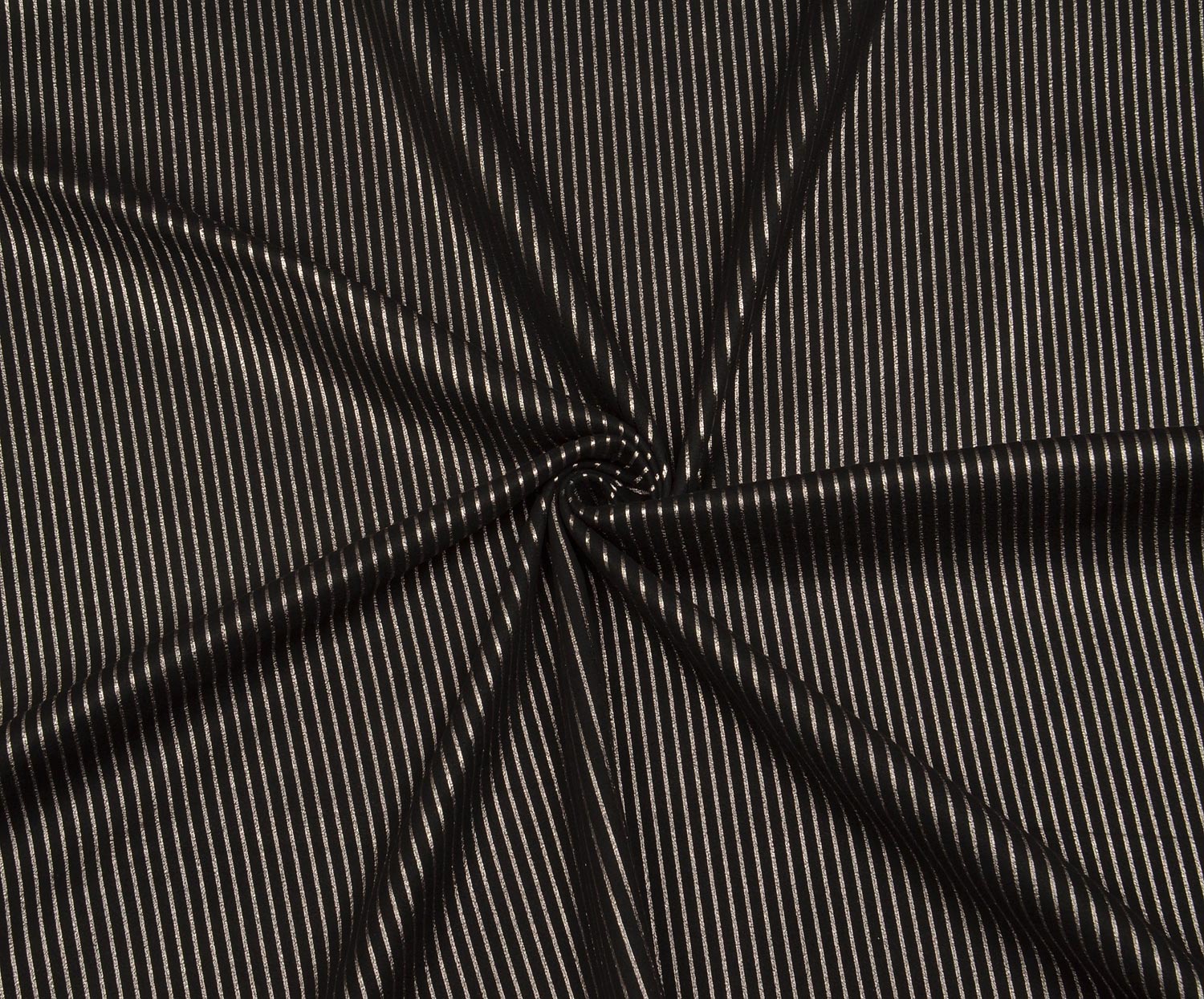 STRIPED LYCRA LEATHER FABRIC - SILVER