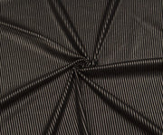 STRIPED LYCRA LEATHER FABRIC - SILVER