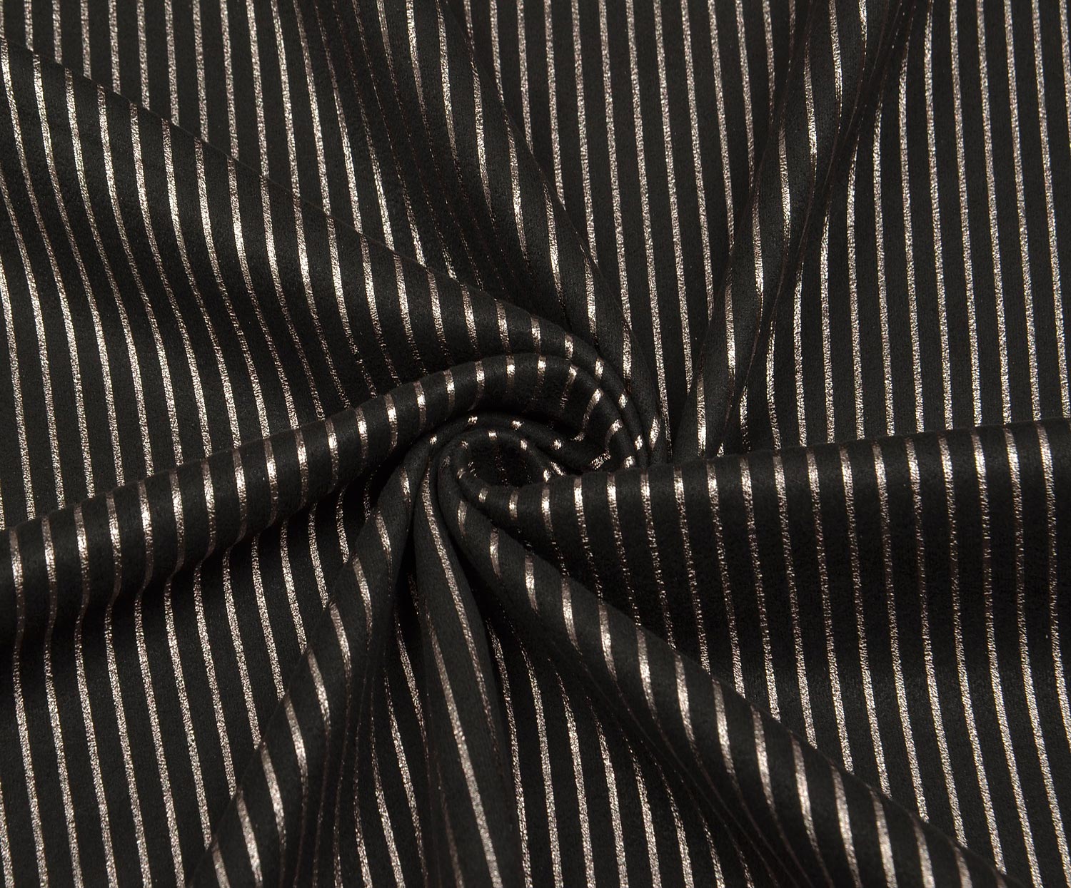STRIPED LYCRA LEATHER FABRIC - SILVER