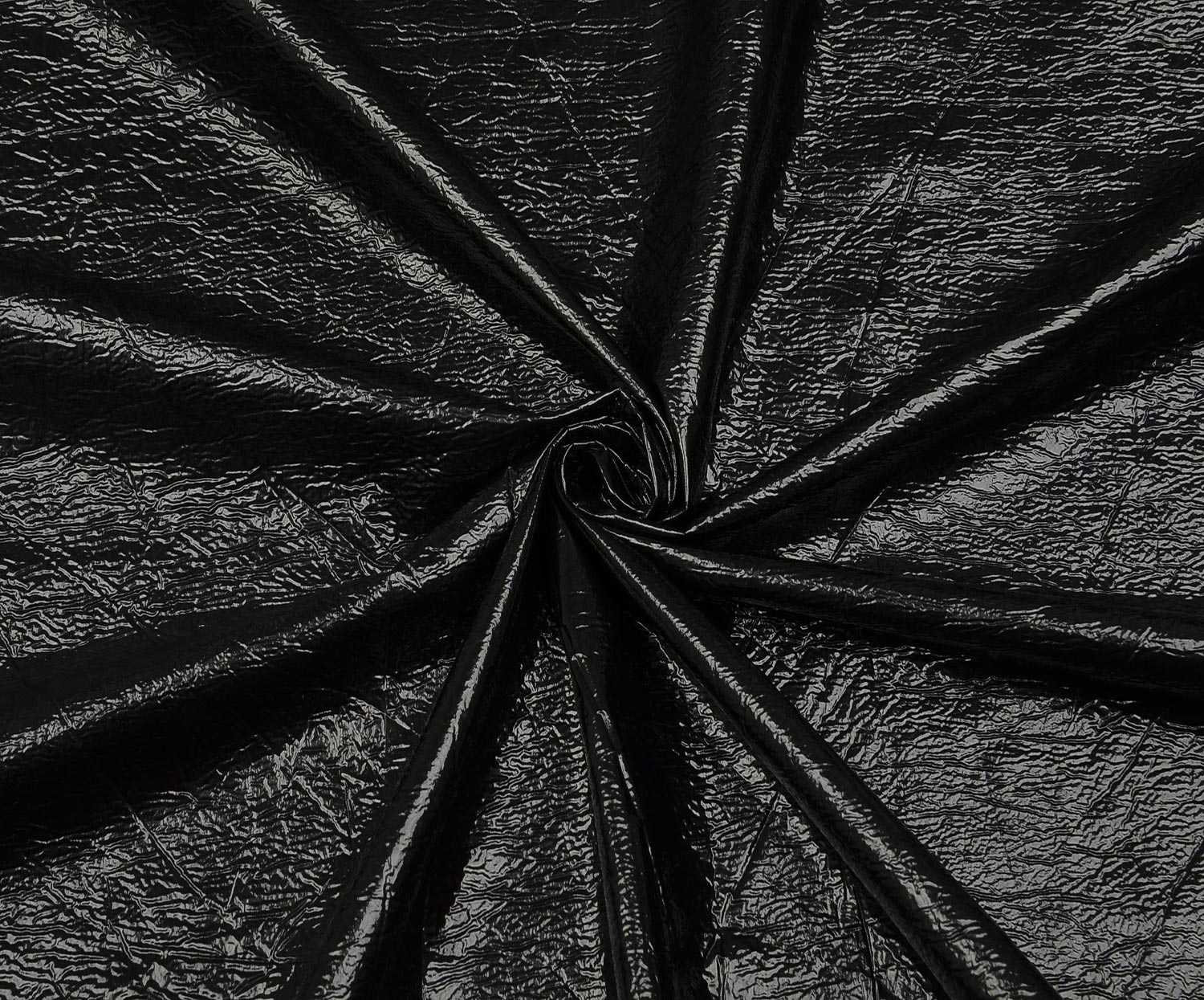 LEATHER FABRIC - BLACK