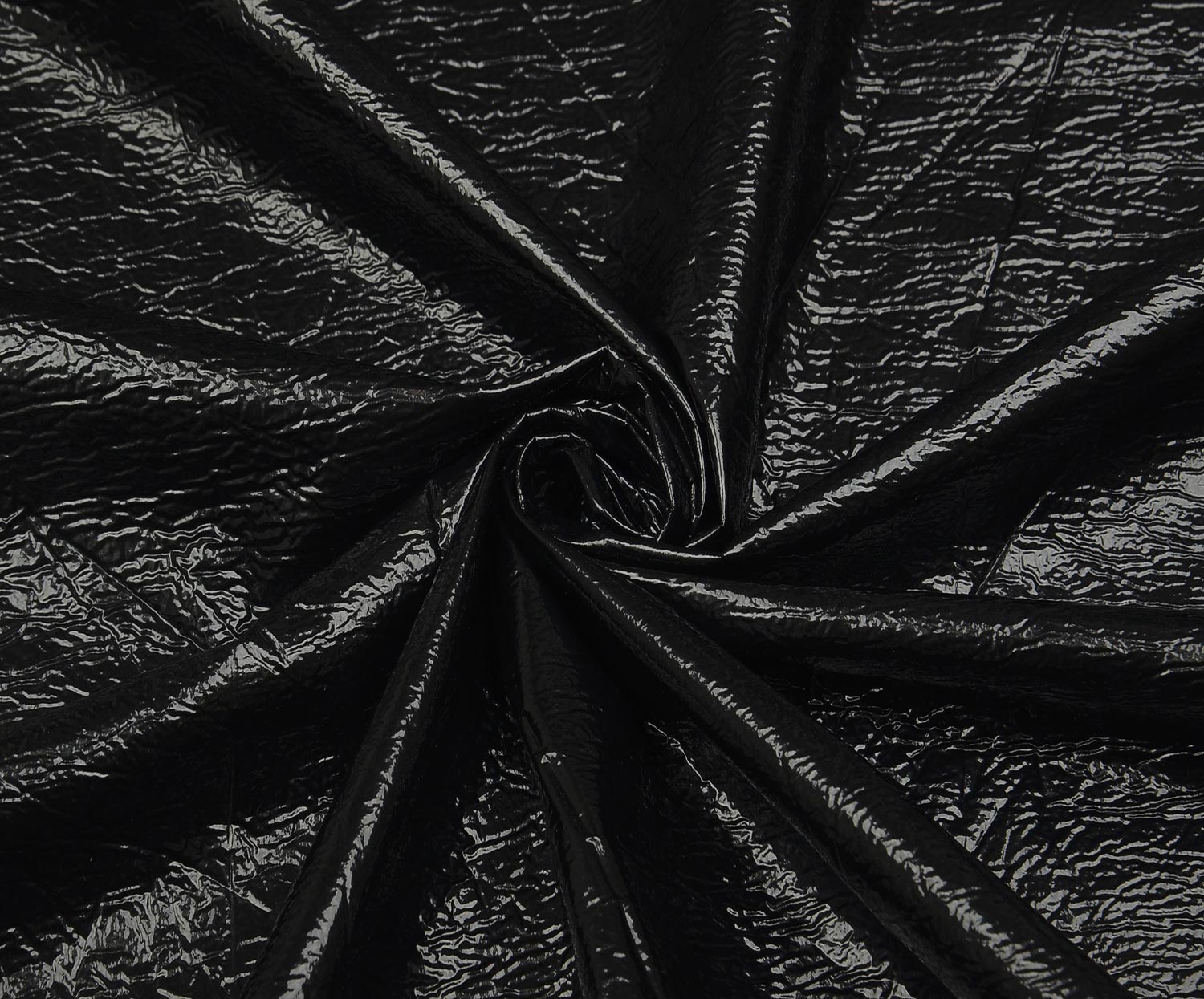LEATHER FABRIC - BLACK