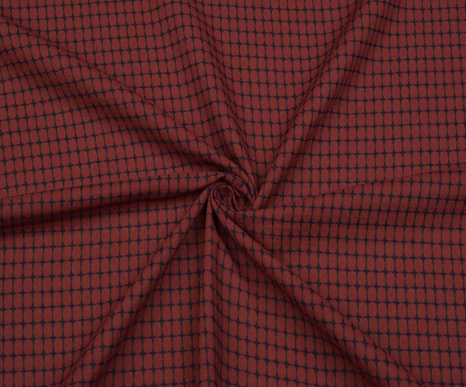 COTTON LINEN FABRIC - BORDEAUX