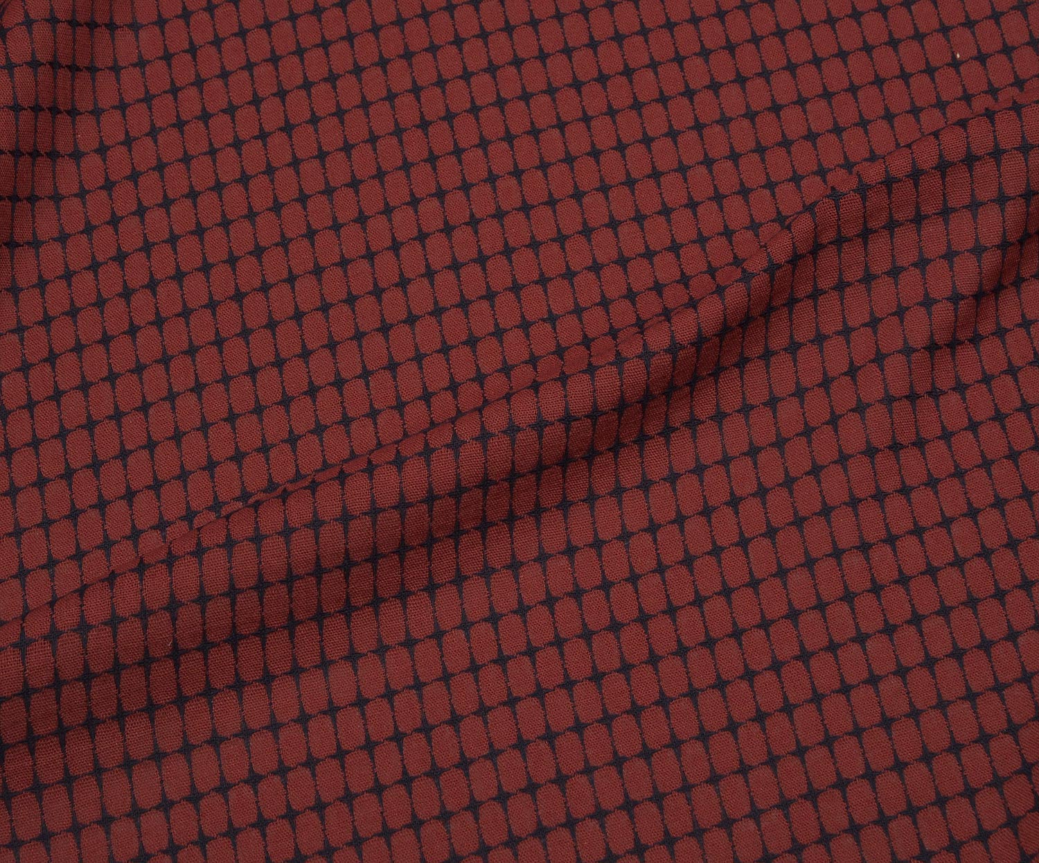 COTTON LINEN FABRIC - BORDEAUX