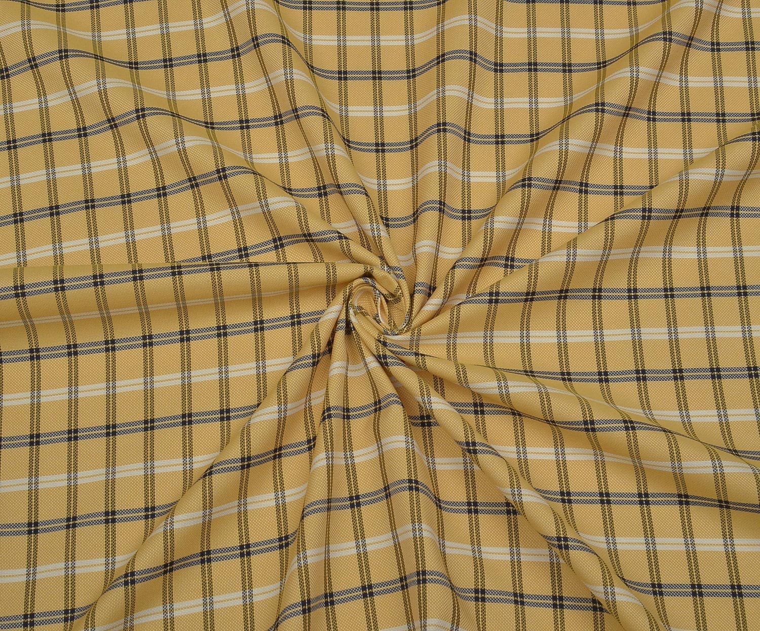 SHIRTING COTTON FABRIC - YELLOW