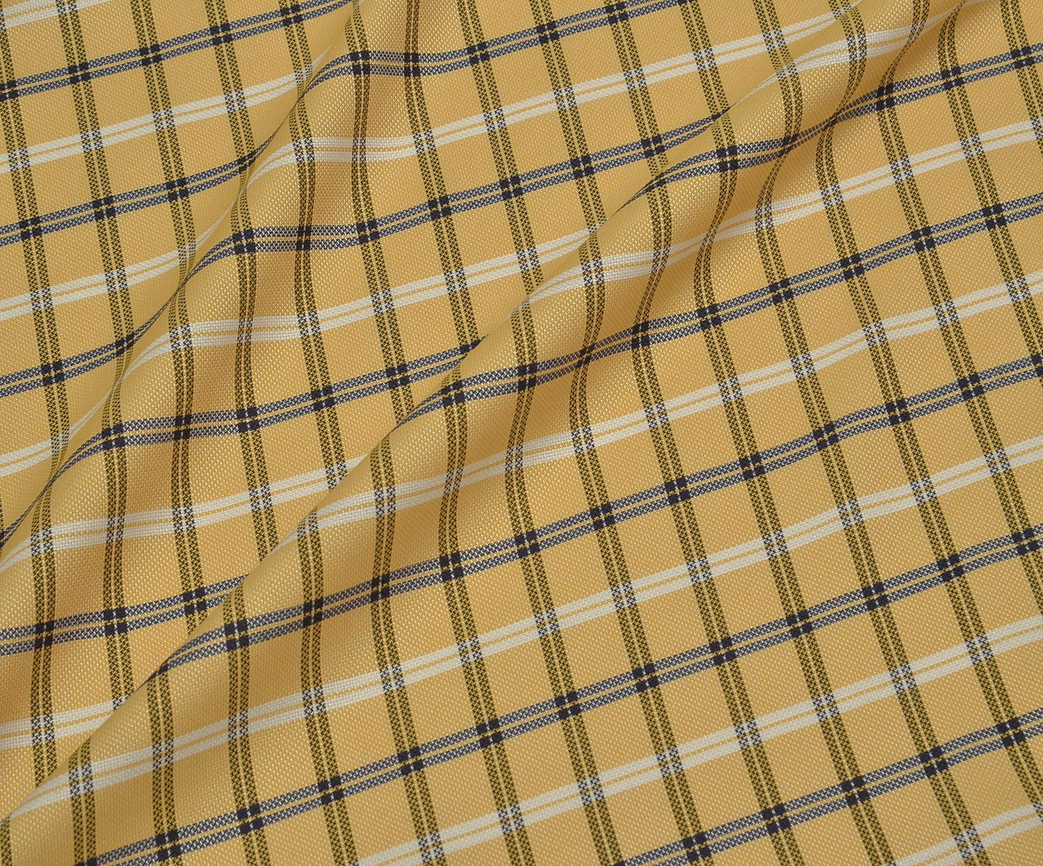 SHIRTING COTTON FABRIC - YELLOW