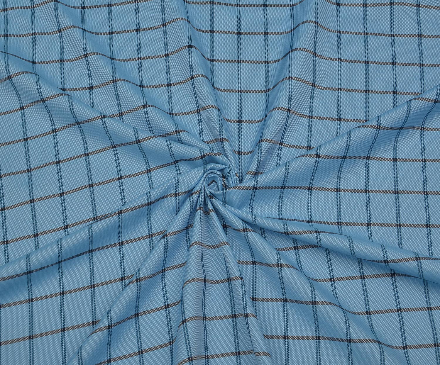 SHIRTING COTTON FABRIC - BLUE